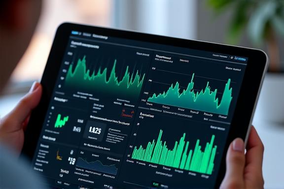 Gráficos de datos biométricos en una tablet para biohacking.